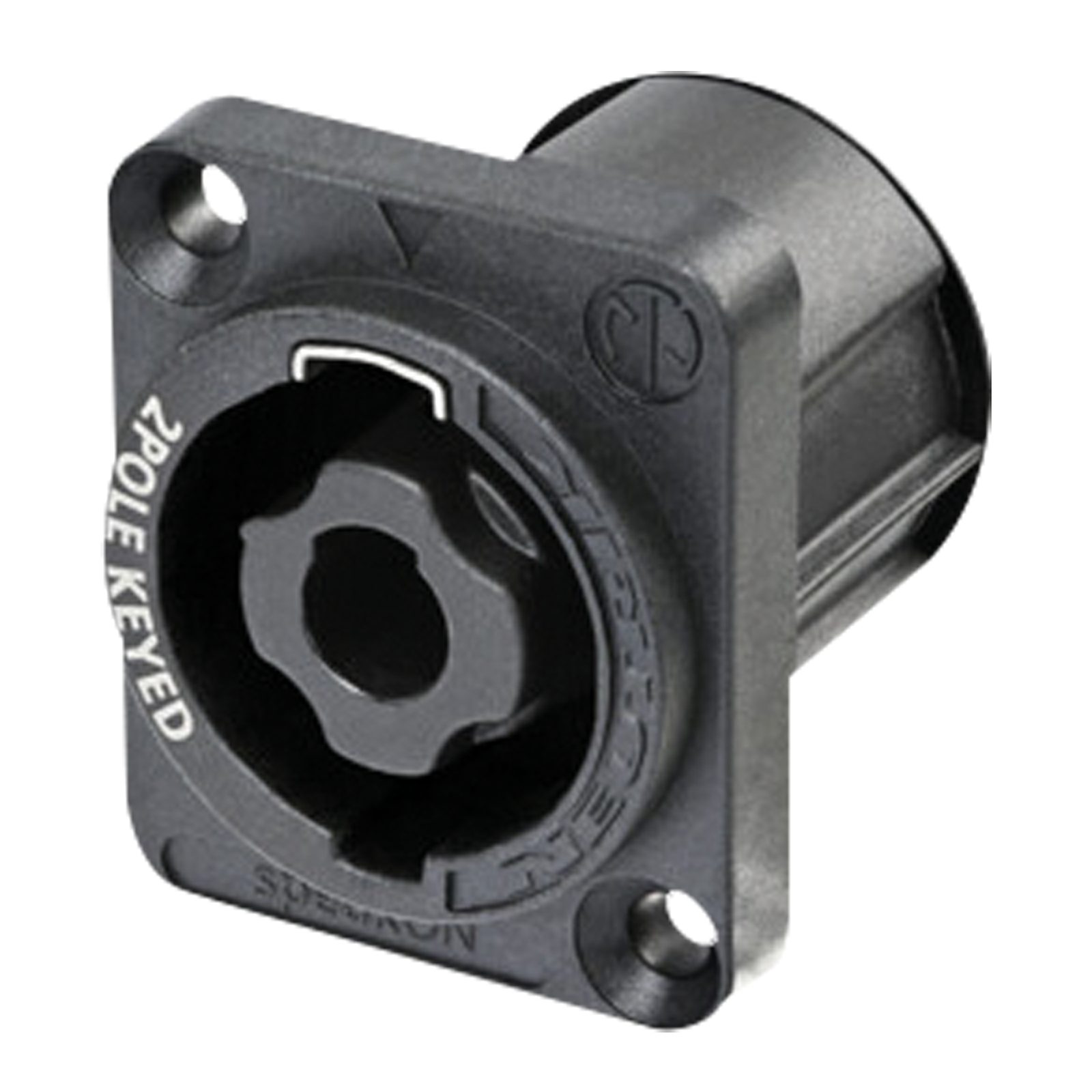 2-pin Speaker Chassis Male connector D-size - Neutrik NL2MPXX