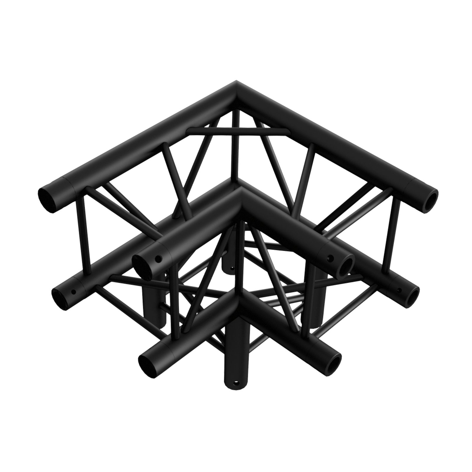Truss Pro-30 Quadrato P - Angolo 3 Vie 90° 500 mm Nero - MILOS PQ30012B