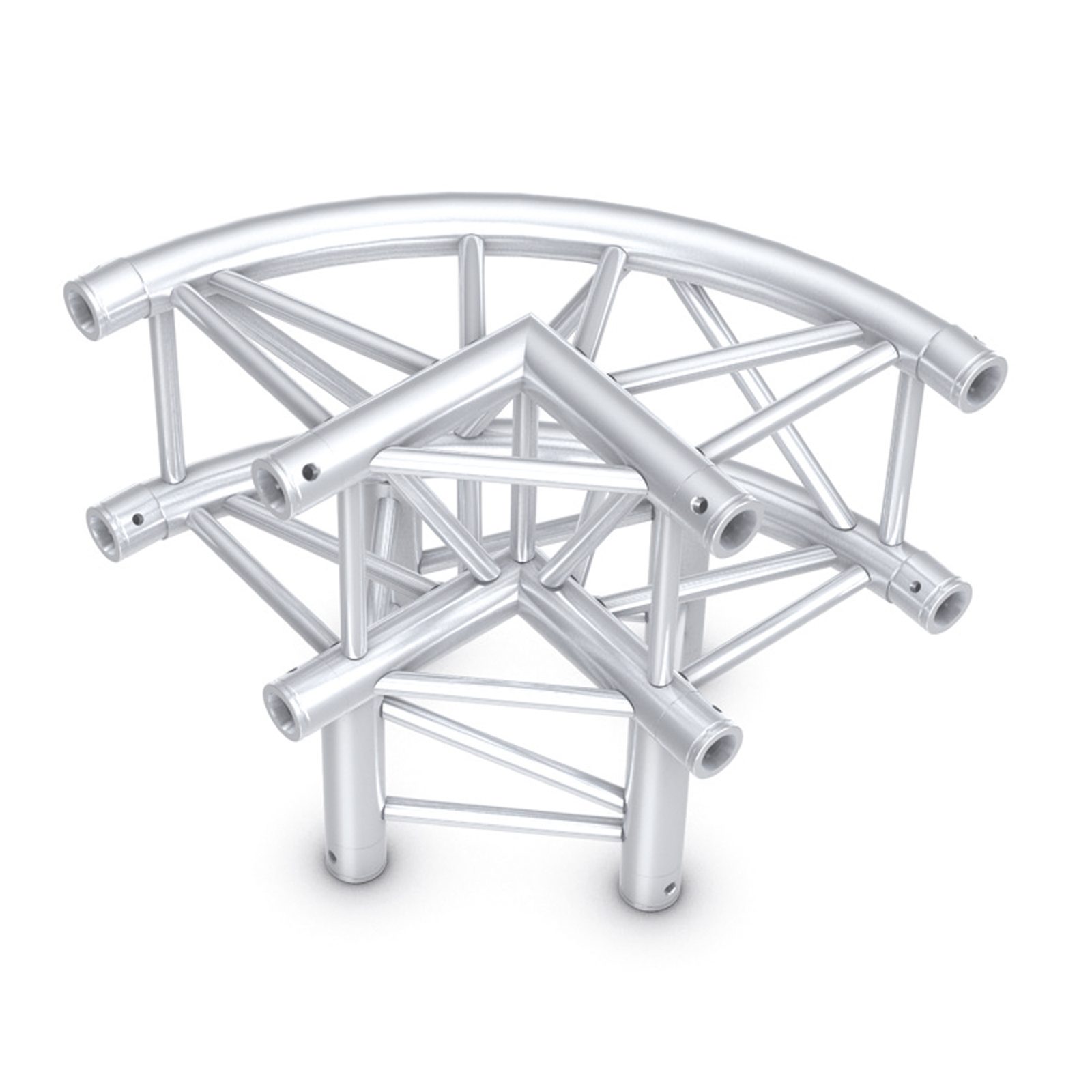 Truss Pro-30 Quadrato P - Angolo Curvo 3 Vie 90° 500 mm - MILOS PQ30012C