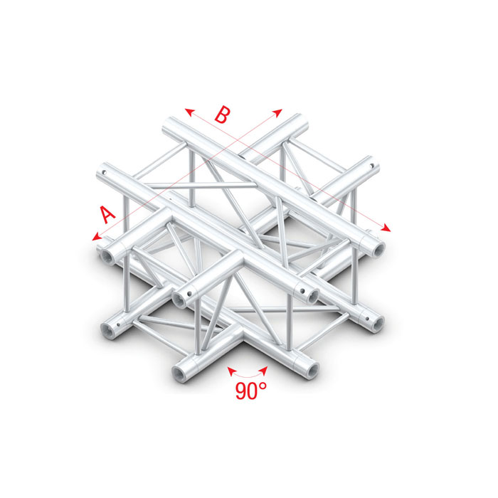 Truss quadrato PRO-30 Cross 4 vie 50 cm - MILOS PQ30041