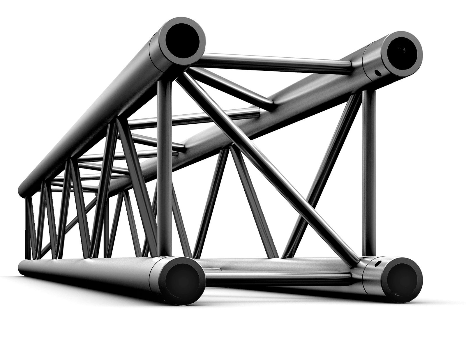Pro-30 Square P Truss Straight P 1000mm Black - MILOS PQ30100B