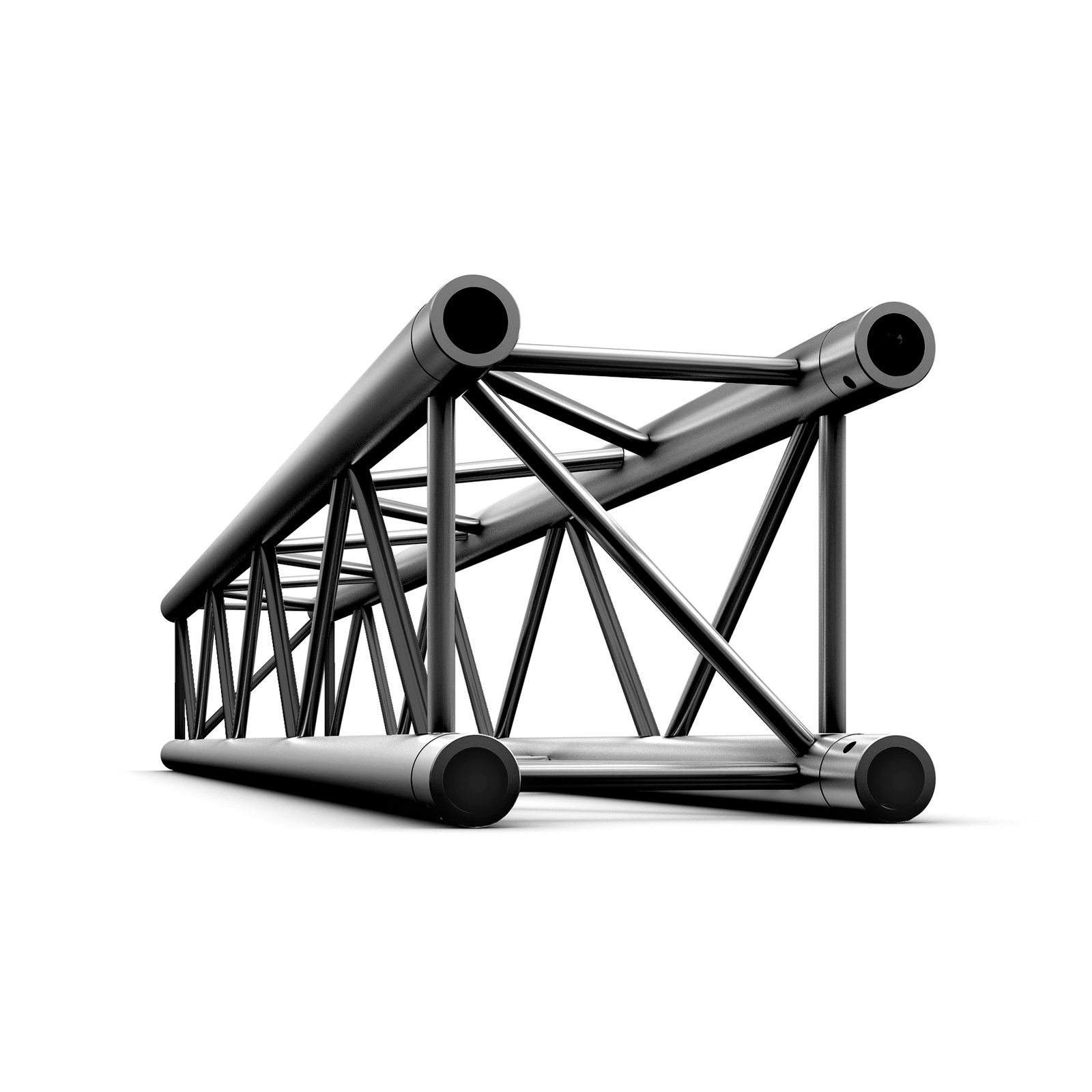 Pro-30 Square P Truss Straight Black 3m - MILOS PQ30300B