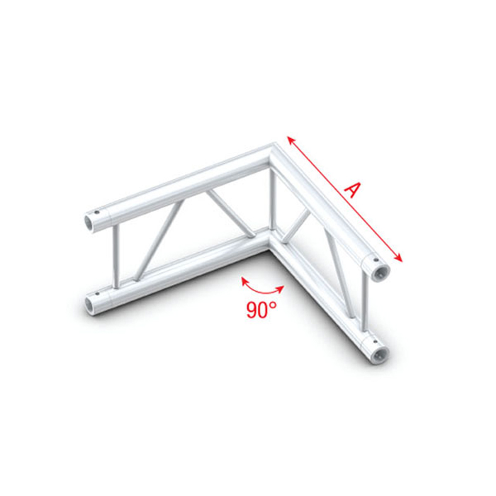 Pro-30 Step P Truss Corner P Verticale 500mm Silver - MILOS PS30003V