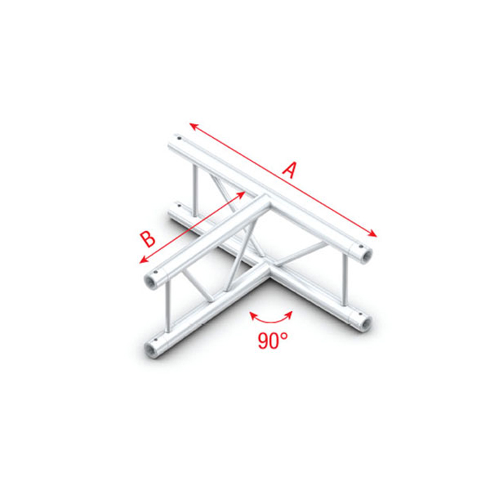 Pro-30 Step P Truss Cross P Taglio a T Verticale 710x500mm - MILOS PS30017V
