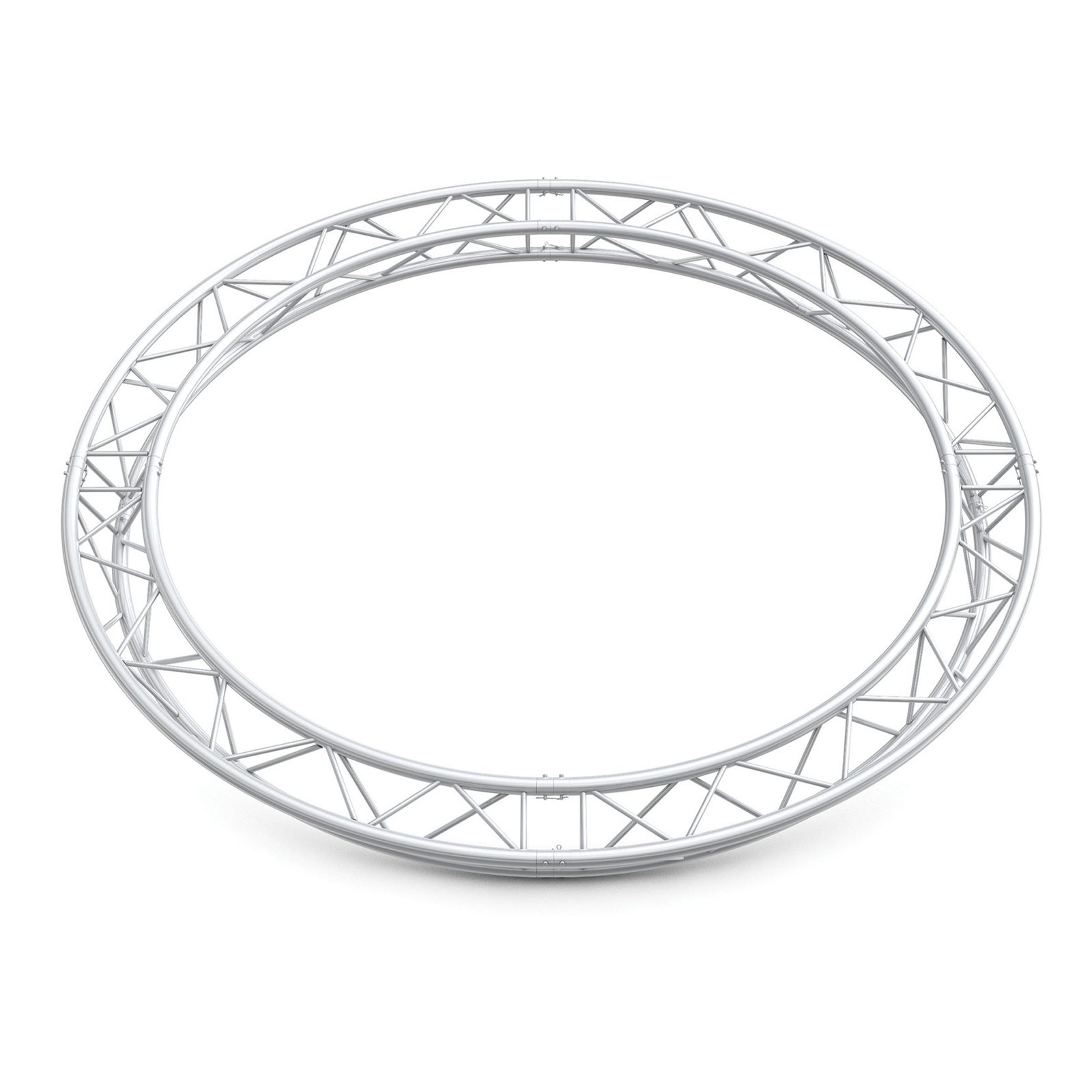 Cerchio traliccio triangolare PT30 P - Alluminio Silver Ø2m - Milos PT30C2