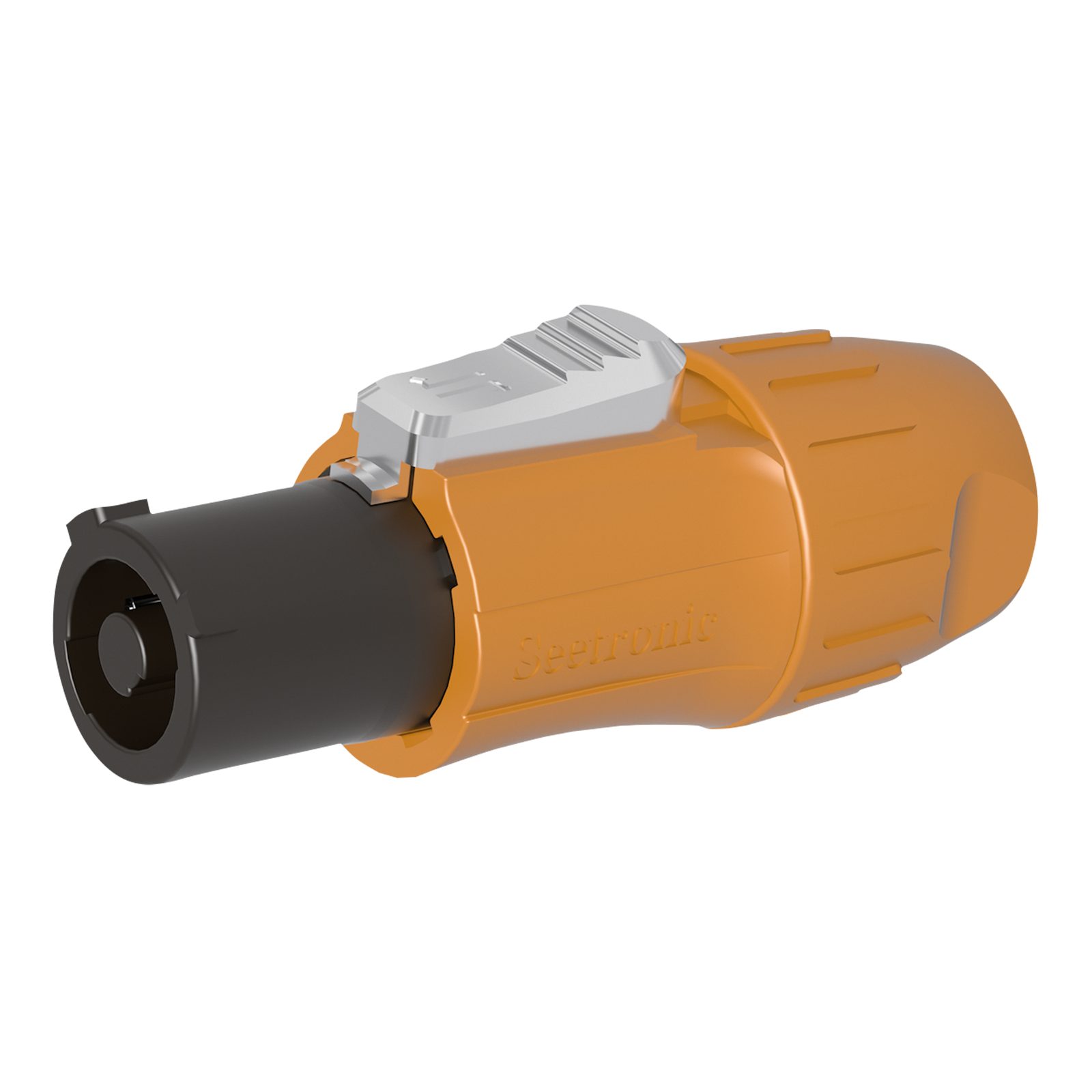 Connettore Power Pro Twist CA 20A/250V IP65 maschio arancio - Seetronic SAC3FCANW
