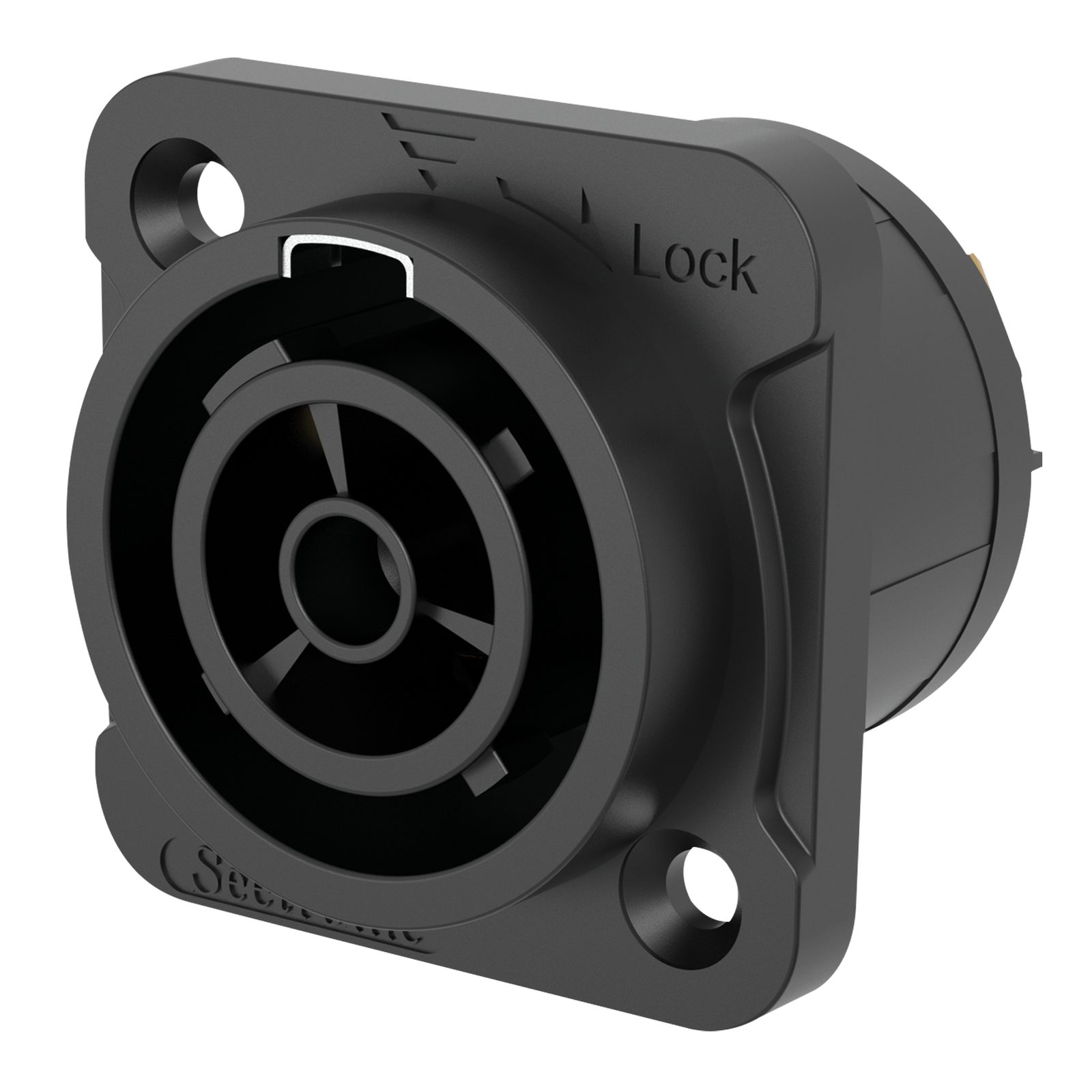 Connettore chassis Power Pro True Outlet Femmina Locking 16A - Seetronic SAC3FPX
