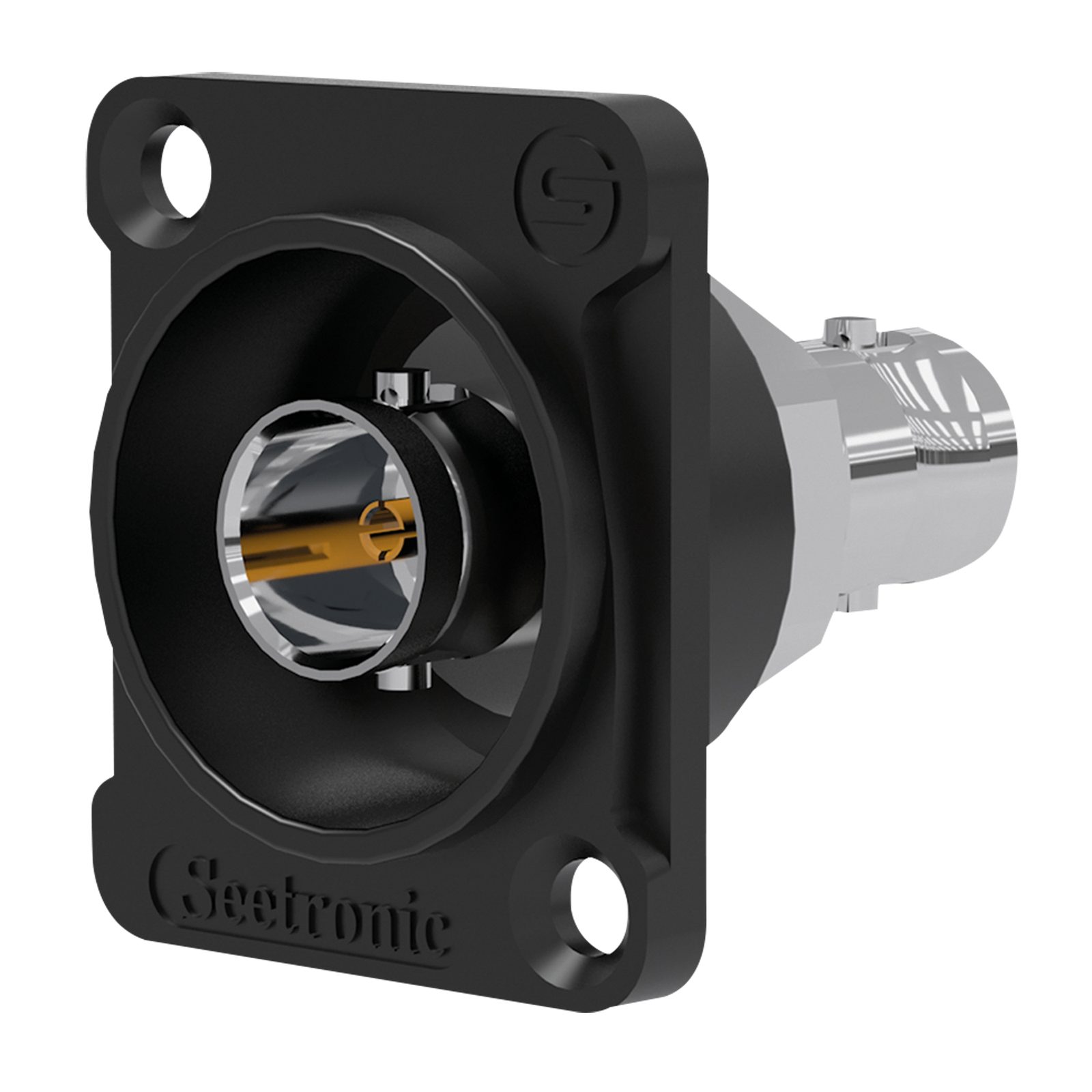Adattatore passacavo BNC 12G UHD 75Ω per telaio - Seetronic SBB75DFGXB
