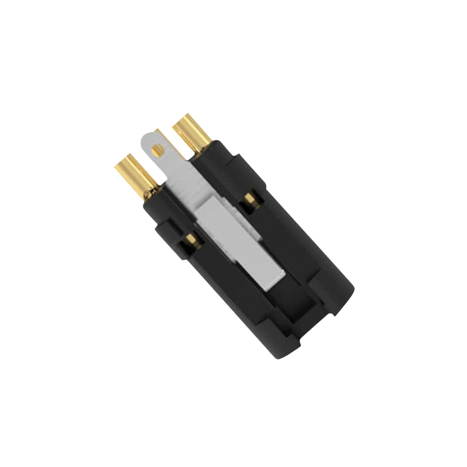 Connettore XLR 3 poli femmina acciaio inox nero contatti oro - Seetronic SCHF3B