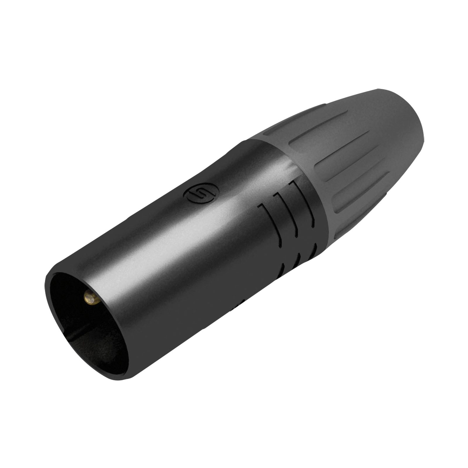 XLR 3P Connector male IP65 nero contatti argento - Seetronic SCWM3B