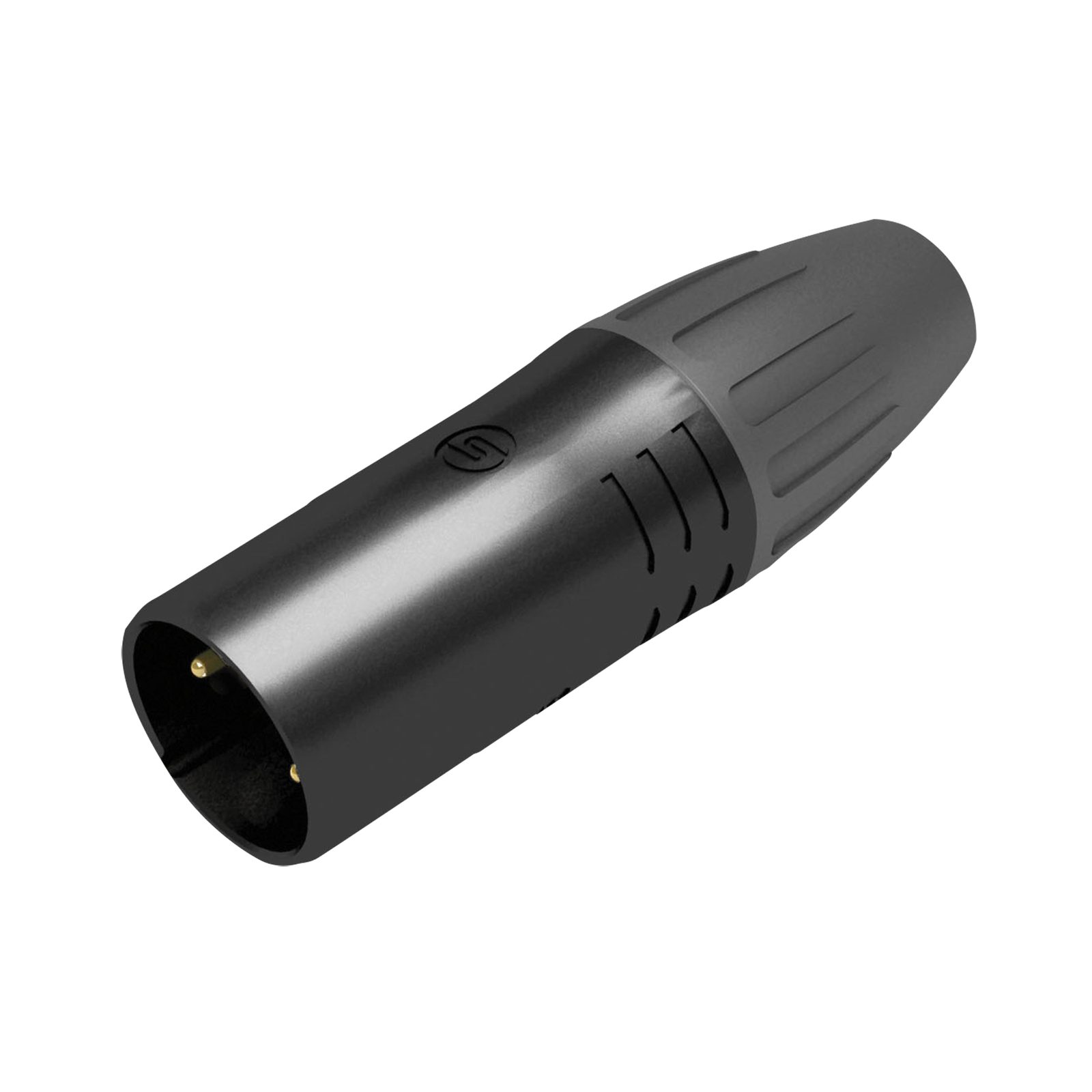 Connettore XLR 5P maschio IP65 contatti placcati oro alloggiamento nero - Seetronic SCWM5B