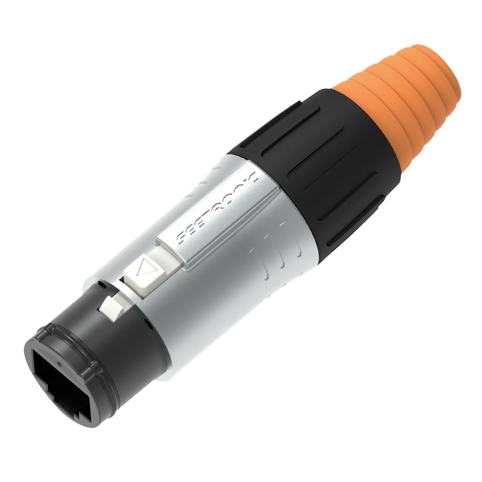 Portacavo RJ45 femmina IP65 alloggiamento argento - Seetronic SE8FC