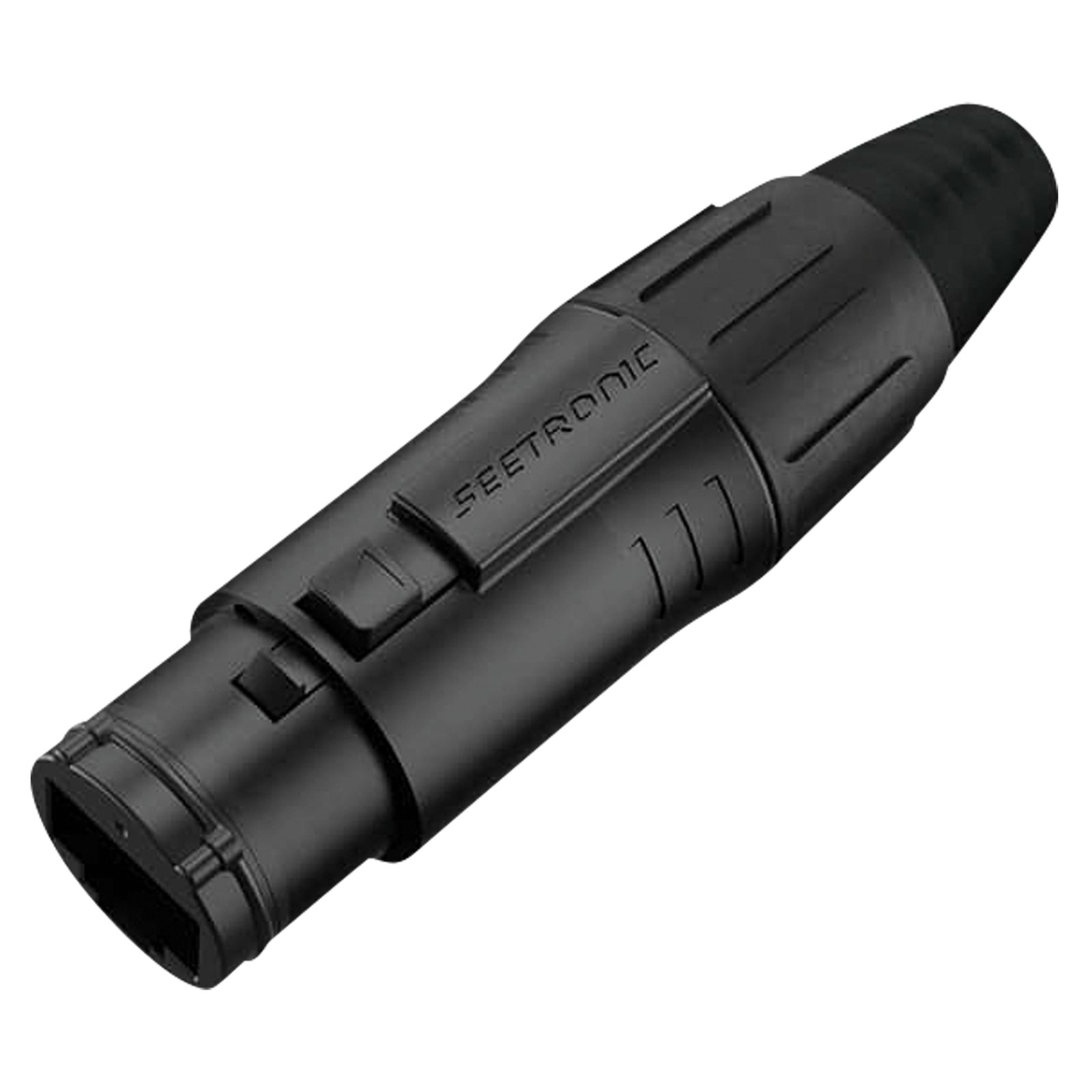 Portacavo RJ45 IP65 alloggiamento zinco nero - Seetronic SE8FCB