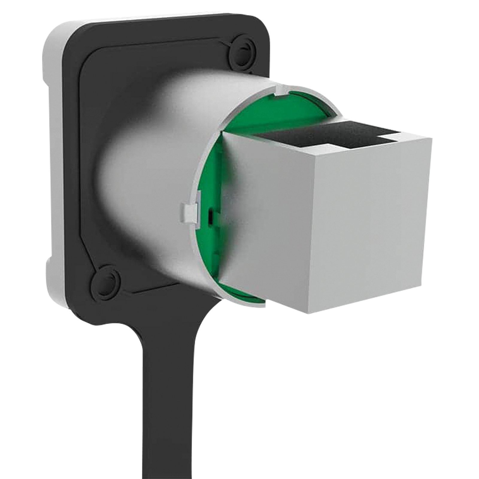 Connettore RJ45 per telaio 90° posteriore CAT5e IP65 alloggiamento zinco argento - Seetronic SE8FD0502
