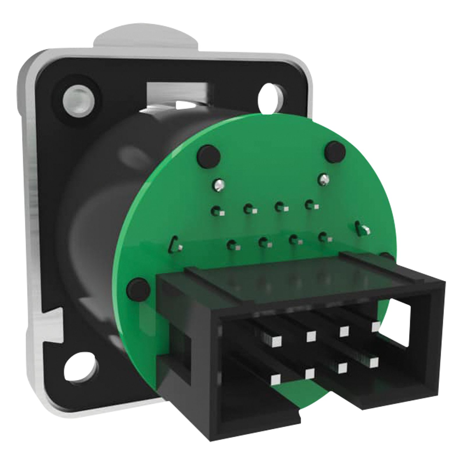Connettore RJ45 per telaio IDC 8 pin alloggiamento zinco argento - Seetronic SE8FDNV29