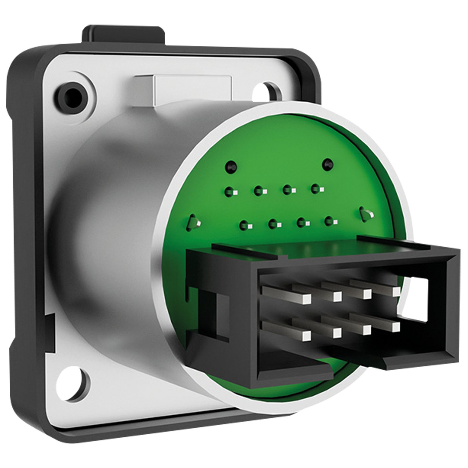 Presa RJ45 a blocco per telaio tipo D, IDC 8 pin, IP65, nero - Seetronic SE8FDYH62B
