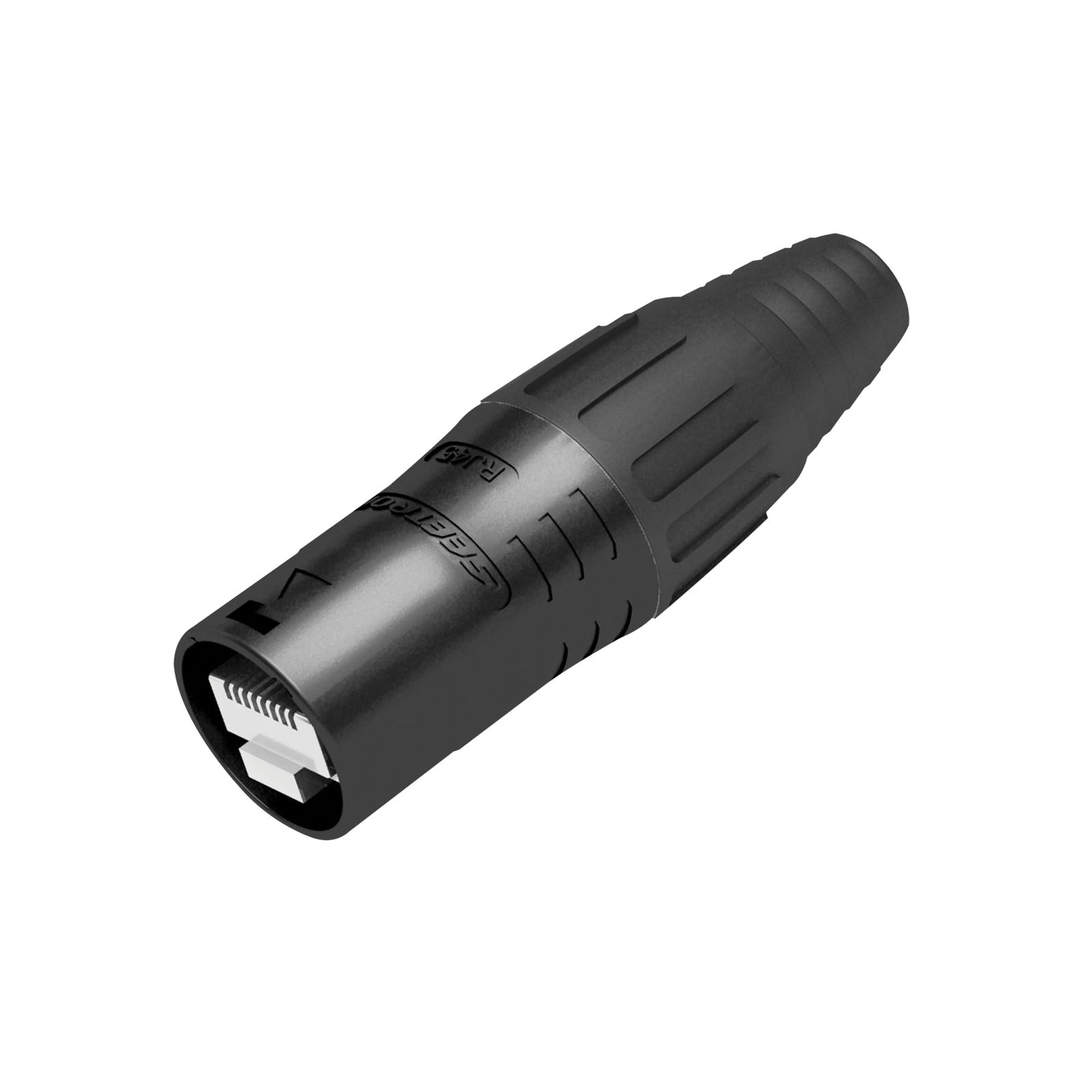 Portacavi RJ45 pressofuso nero 63.5x21 mm - SEETRONIC SE8MCB1NEW