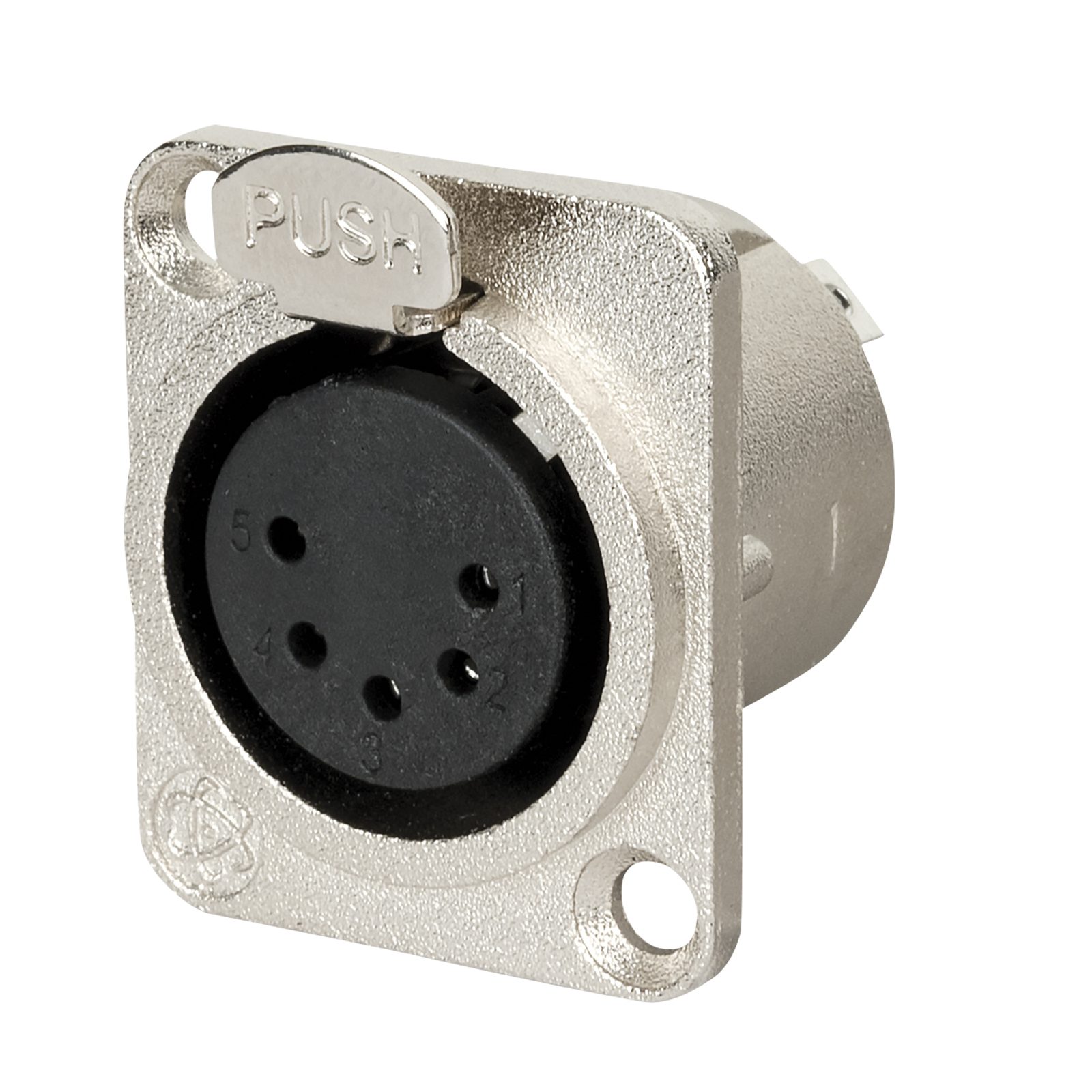 Connettore XLR 5 poli femmina per telaio alloggiamento nichel - DAP XFC105N