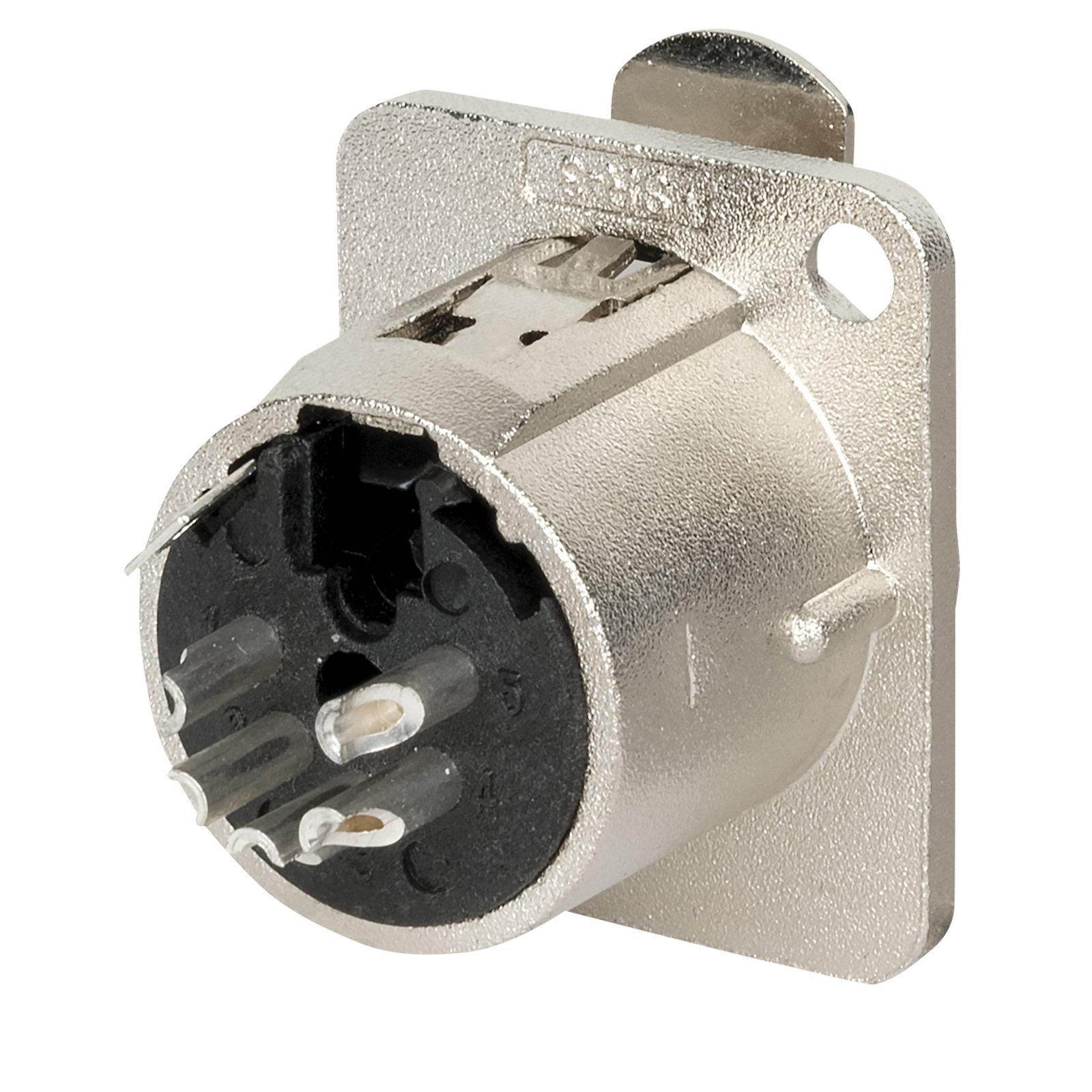Connettore XLR 5 poli femmina per telaio alloggiamento nichel - DAP XFC105N