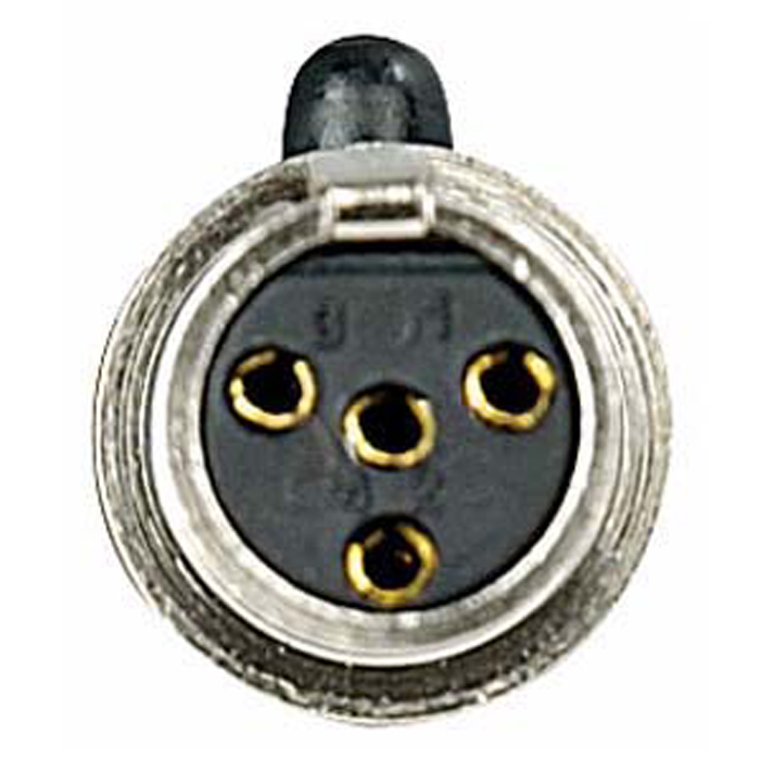 N-CON Mini XLR 4P Femmina - Alloggiamento Nickel Argento - DAP XFK204NB