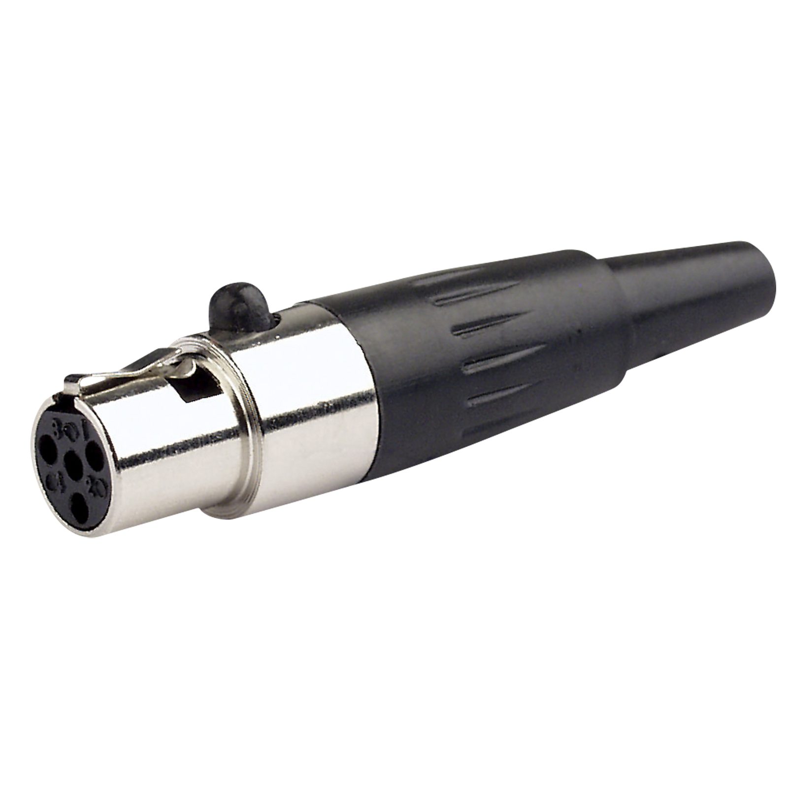 N-CON Mini XLR 4P Femmina - Alloggiamento Nickel Argento - DAP XFK204NB