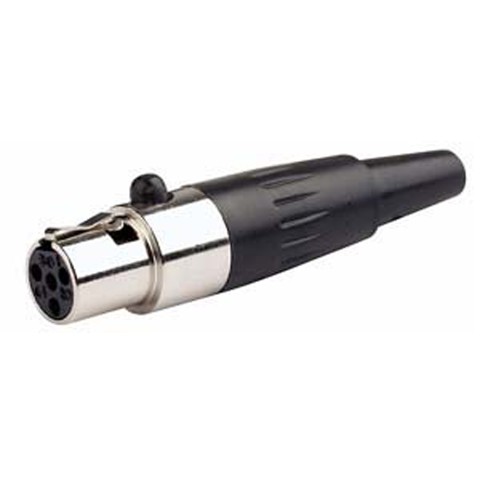 N-CON Mini XLR 4P Femmina - Alloggiamento Nickel Argento - DAP XFK204NB