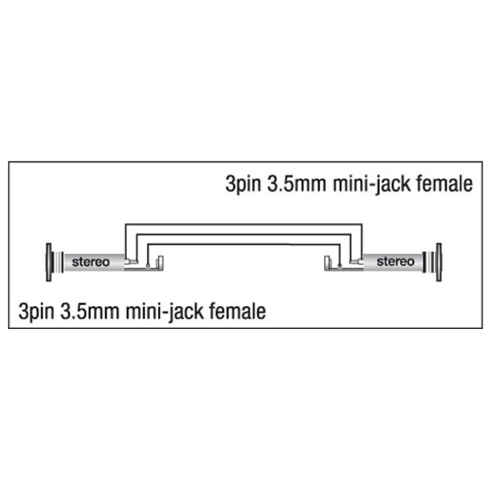 Adattatore Mini-Jack 3.5mm TRS Femmina – Femmina Xcaliber – DAP XGA02