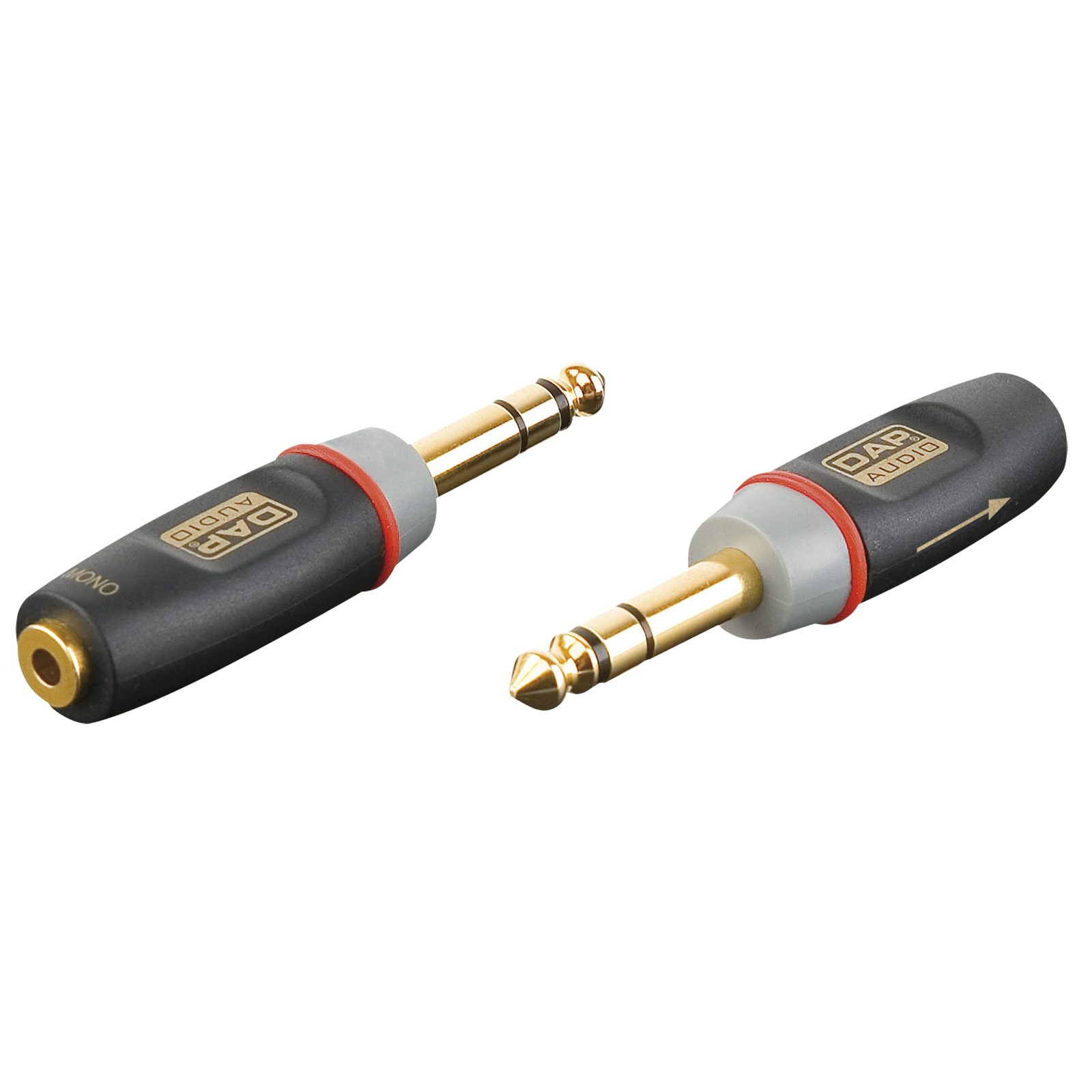 Adattatore Jack stereo maschio 6.3 mm a mini-jack femmina 3.5 mm con resistenze 10 kOhm - DAP XGA12