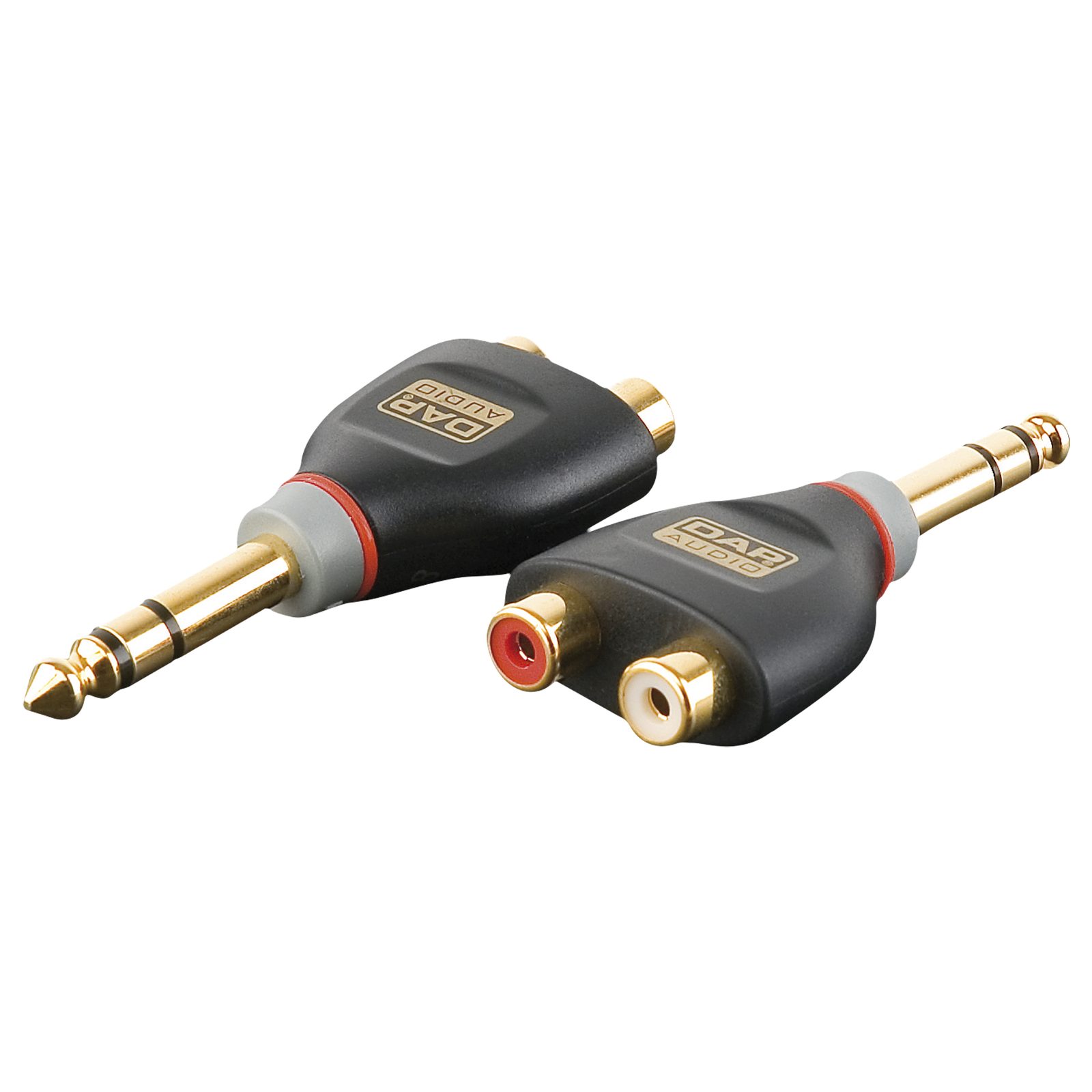 Adattatore Jack stereo maschio 6.3 mm a 2x RCA femmina - DAP XGA18