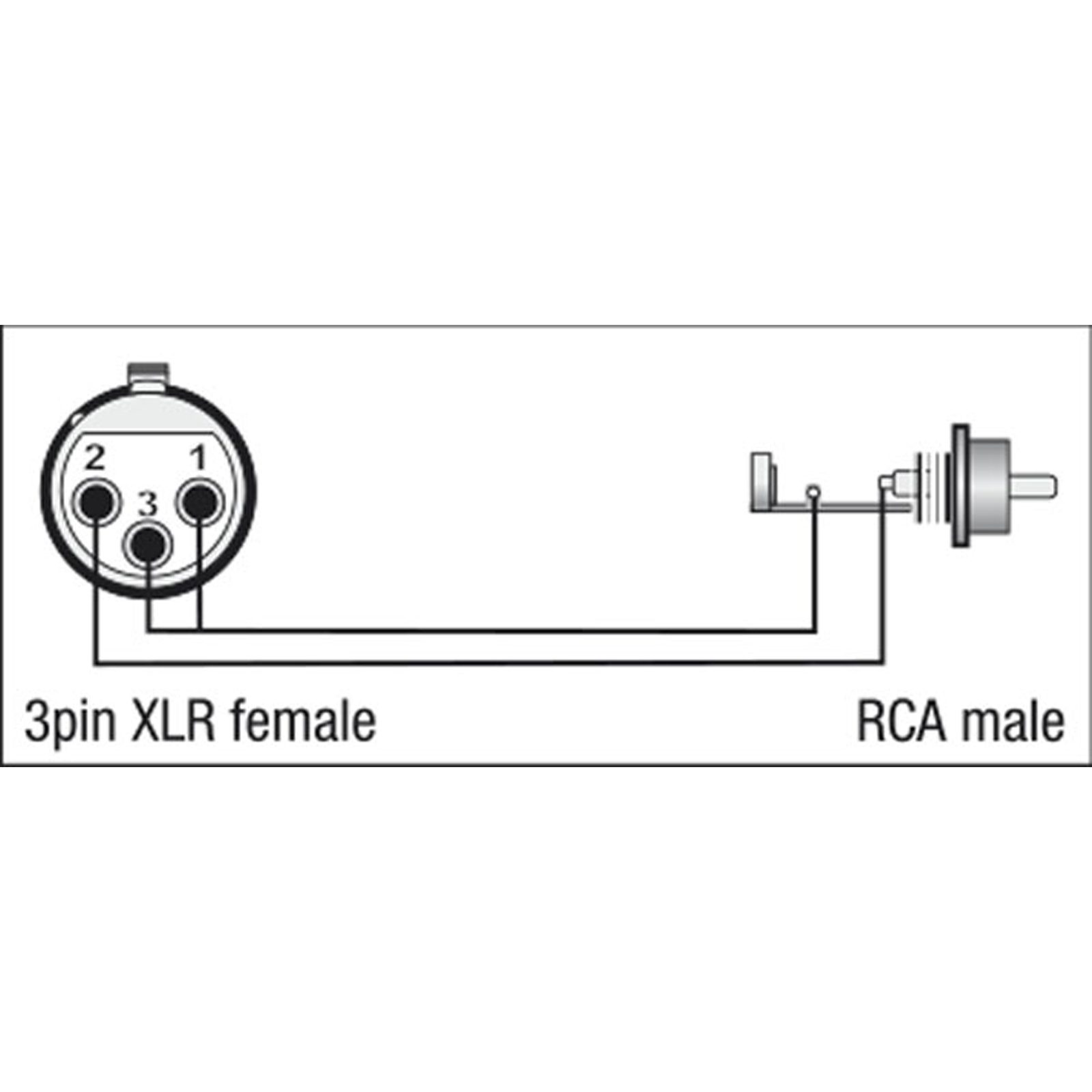 Adattatore XLR 3P femmina a RCA maschio - DAP XGA31