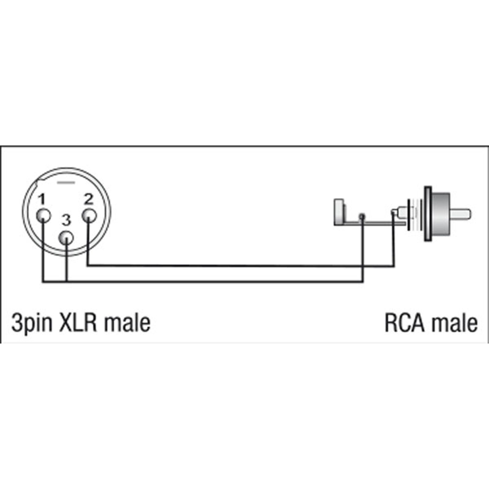 Adattatore XLR 3P maschio a RCA maschio - DAP XGA32