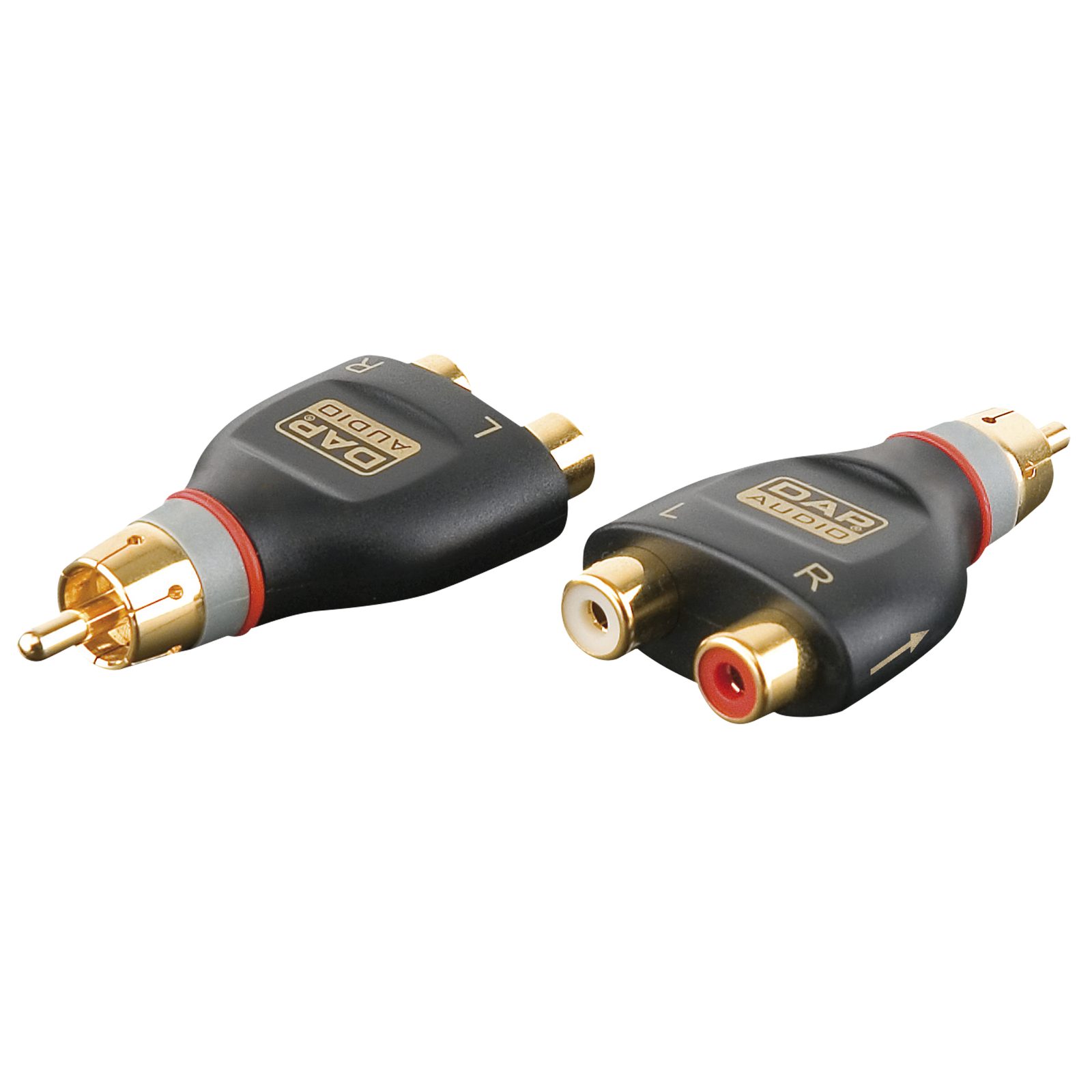 Adattatore 2x RCA femmina a RCA maschio con resistori 10kΩ - DAP XGA38