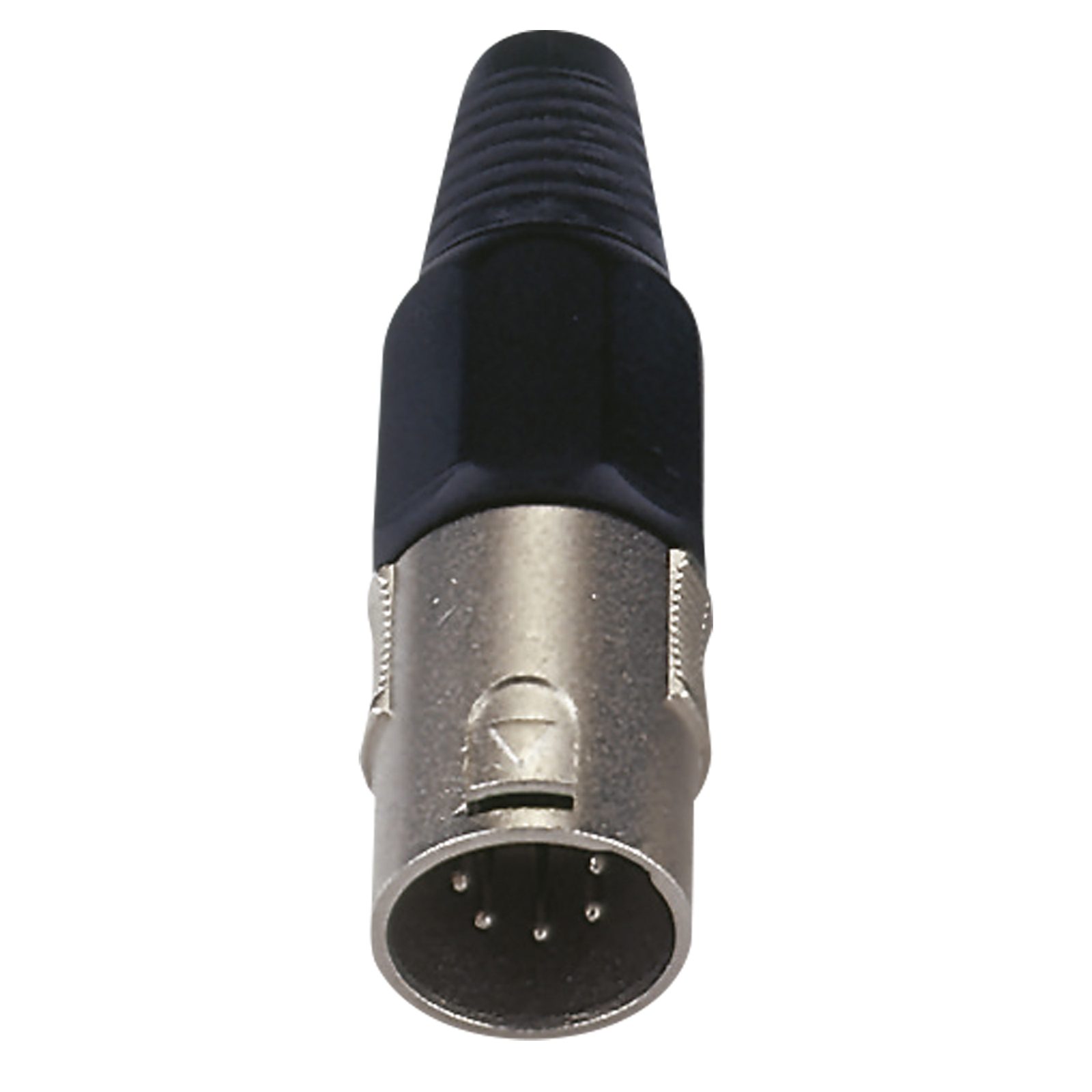 Connettore XLR 5P maschio cappuccio nero alloggiamento nichel - DAP XMK105NB