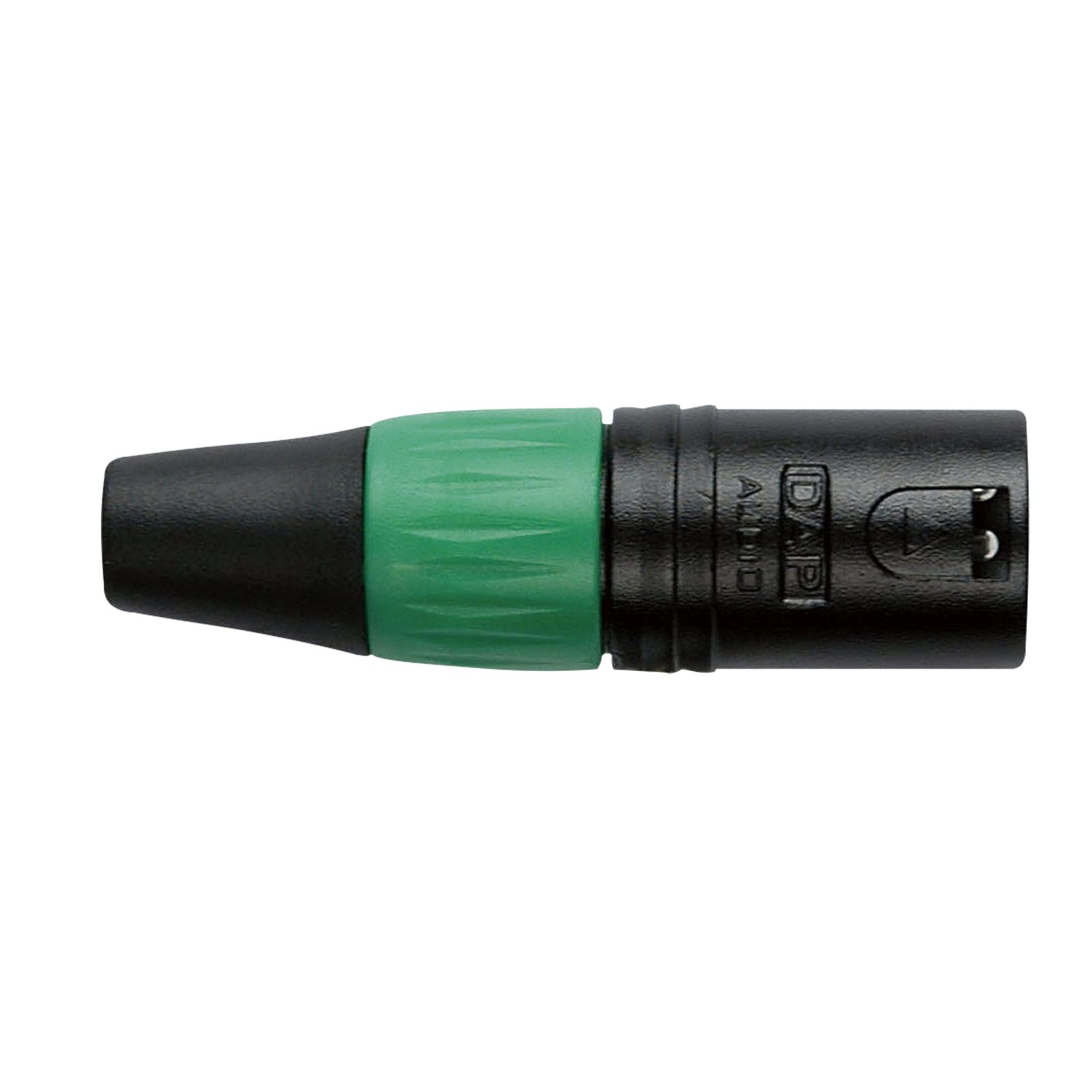 Connettore XLR 3P maschio cappuccio verde alloggiamento nero - DAP XMK203BG