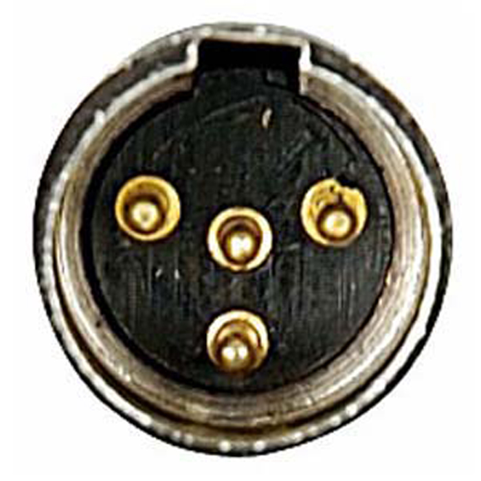 Connettore Mini XLR 4P maschio cappuccio nero - DAP XMK204NB